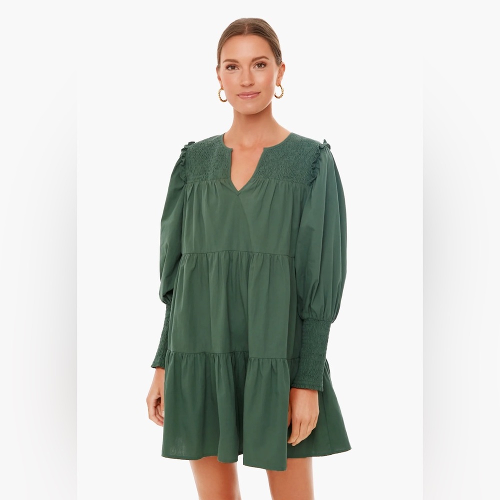Tuckernuck Jaguar Green Ceci Dress